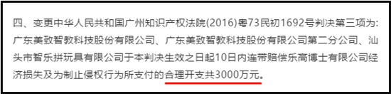 “乐高”告“乐拼”，获赔3000万！